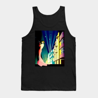 South Beach Miami Florida Art Deco Travel Advertising Print Tank Top